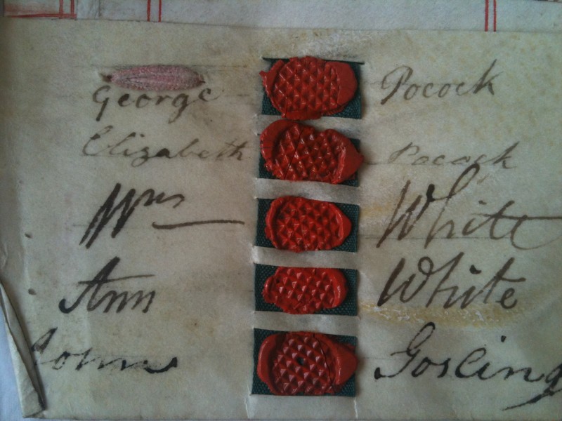 old seals and signatures on parchment