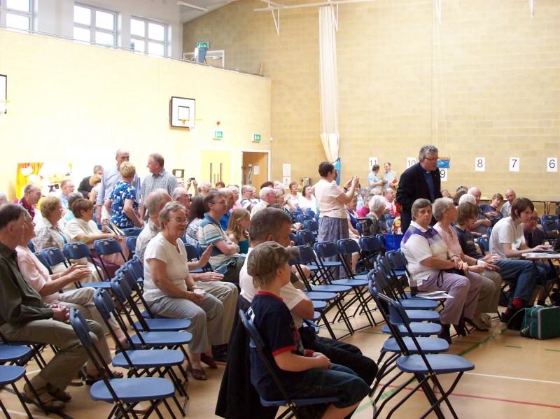 Folk Gather for Worship