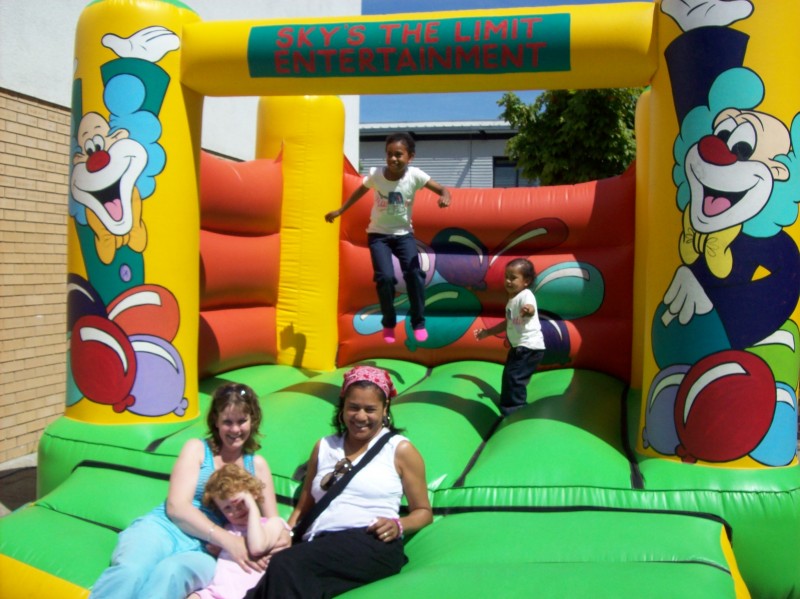 Fun on the Bouncy Castle